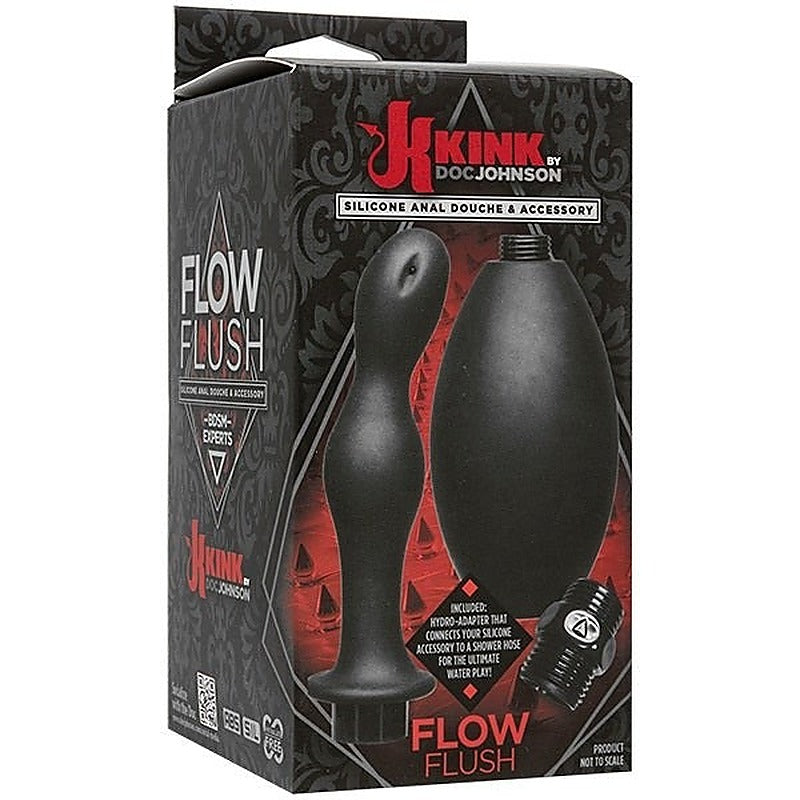 Kink Flow Flush Silicone Anal Douche by Doc Johnson - Enemas and Douches