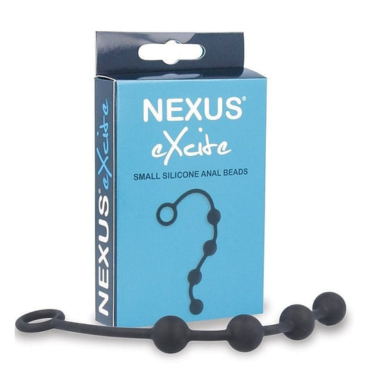 Nexus Excite Anal Beads - Silky Smooth Bliss for Beginners