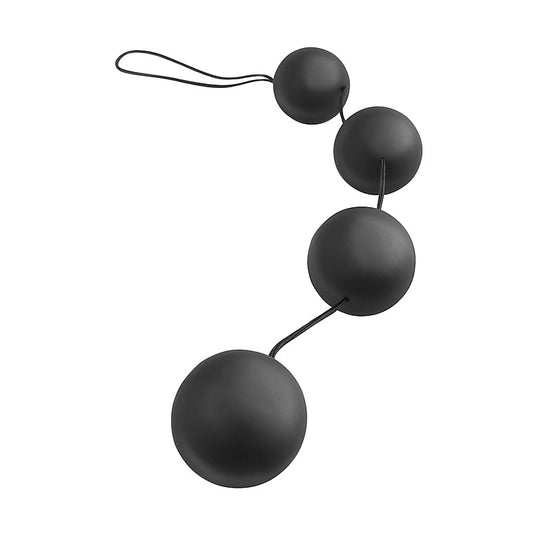 Anal Fantasy Collection Deluxe Vibro Anal Balls Black - Anal Beads and Balls