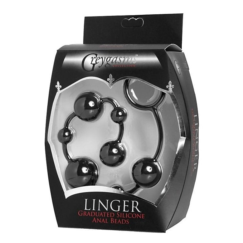 Linger Graduated Silicone Anal Beads by XR Brands - Anal Beads and Balls
