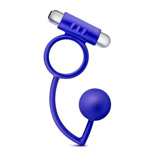 Penetrator Anal Ball with Vibrating Cock Ring