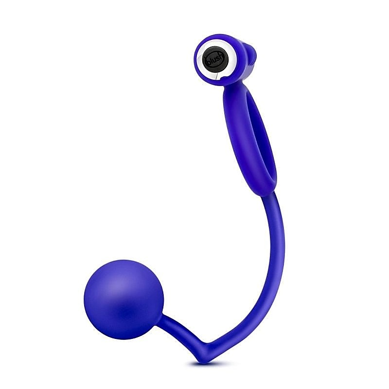 Penetrator Anal Ball with Vibrating Cock Ring - Anal Beads and Balls