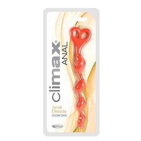 Climax Anal Silicone Anal Beads Swirl by Topco - Anal Beads and Balls