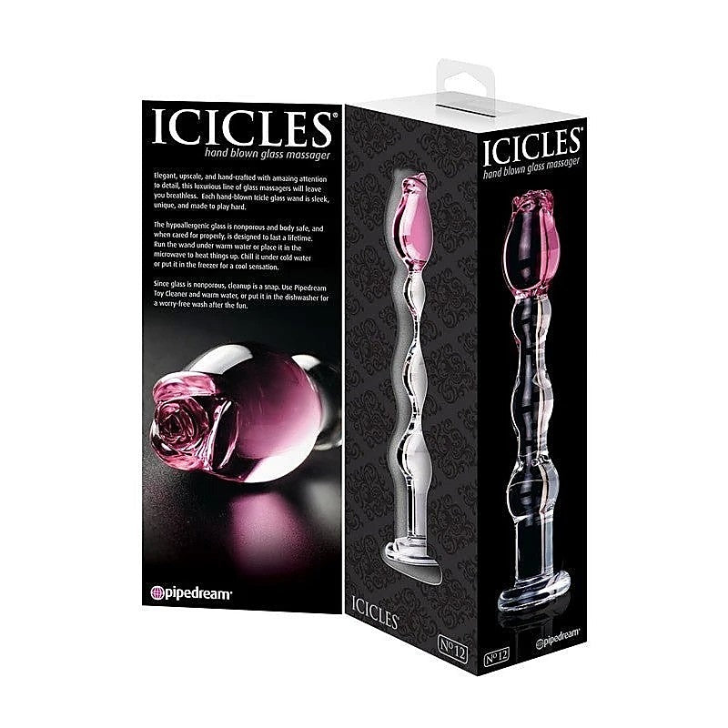 Pipedream Icicles No 12 Glass Anal Dildo - Anal Dildos