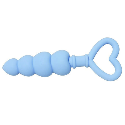 Premium Silicone Heart Beads by Sportsheets - Anal Beads and Balls