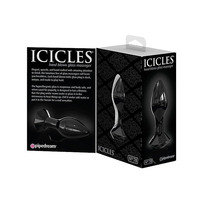 Icicles No. 78 Hand Blown Glass Butt Plug by Pipedream - Glass Sex Toys