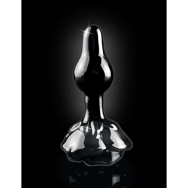 Pipedream Icicles No 77 Rose Shaped Glass Anal Plug - Glass Sex Toys