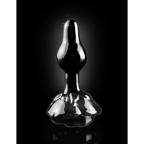 Pipedream Icicles No 77 Rose Shaped Glass Anal Plug - Glass Sex Toys