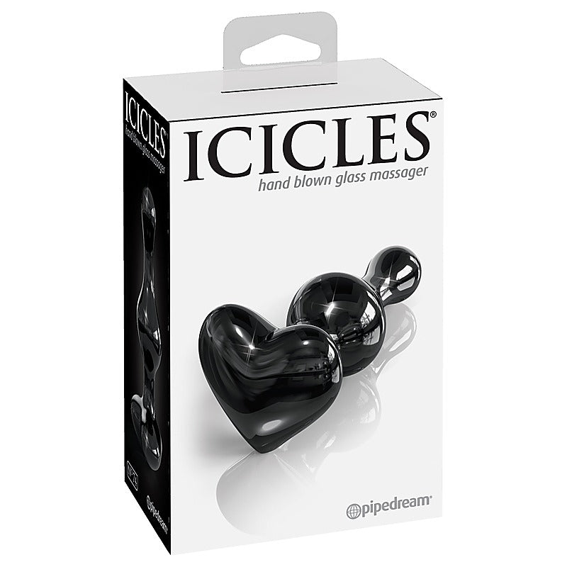 Pipedream Icicles No 74 Hand Blown Glass Butt Plug - Glass Sex Toys