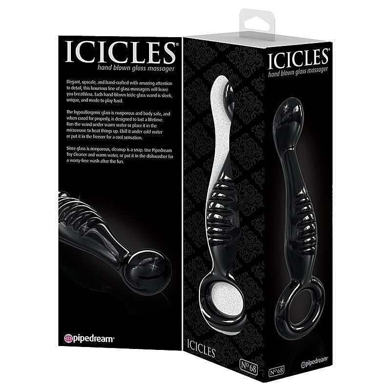 Icicles No 68 Luxury Glass Anal Massager - Glass Sex Toys