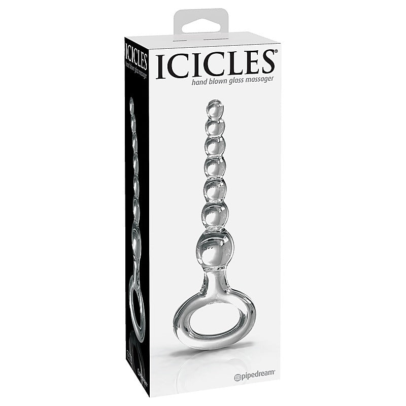 Icicles No 67 Glass Anal Beads Massager - Glass Sex Toys