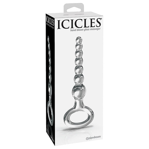 Icicles No 67 Glass Anal Beads Massager - Glass Sex Toys