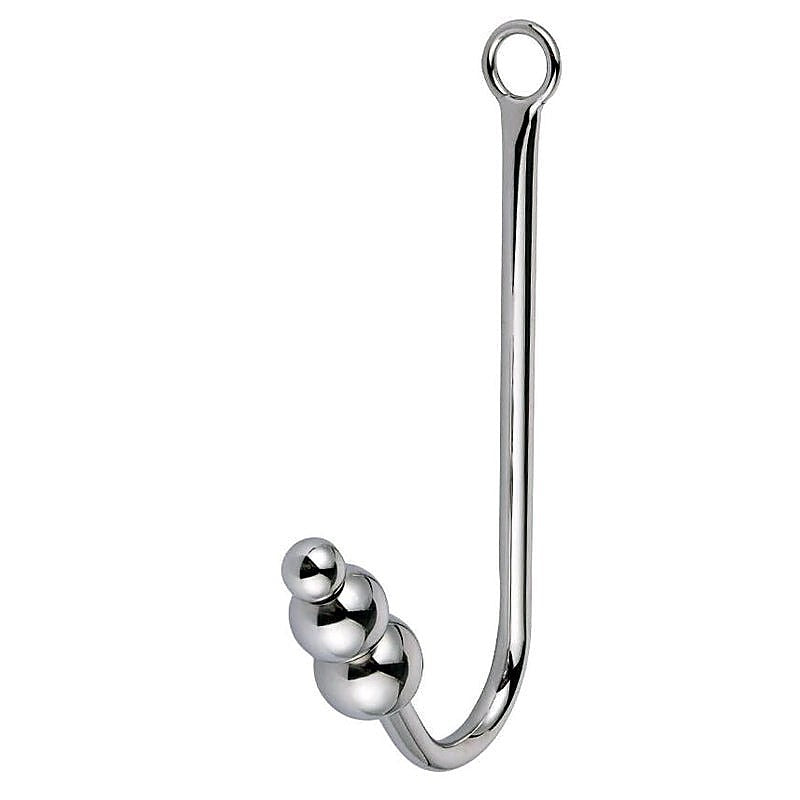 Premium Three Ball Steel Anal Hook by BDStyle - Spreaders and Hangers