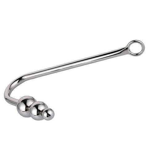 Premium Three Ball Steel Anal Hook by BDStyle - Spreaders and Hangers