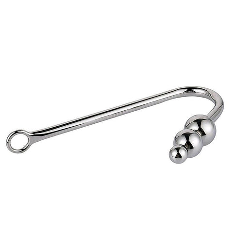 Premium Three Ball Steel Anal Hook by BDStyle - Spreaders and Hangers