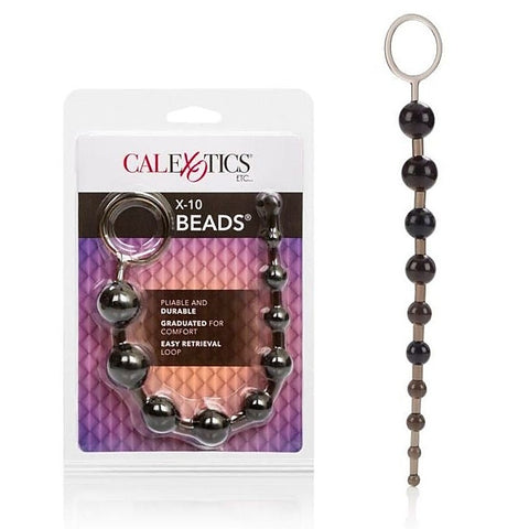 Premium X-10 Beads Black by California Exotics - Anal Beads and Balls