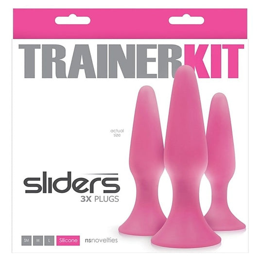 NS Novelties Sliders Anal Training Kit - Smooth Silicone Plugs for Beginners