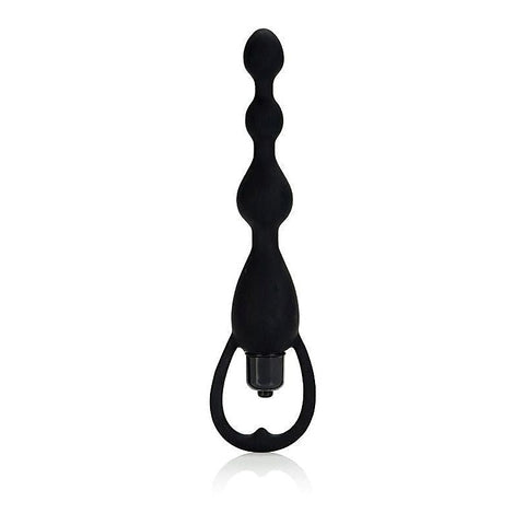 Silicone Vibrating Pleasure Anal Beads by California Exotics - Anal Beads and Balls