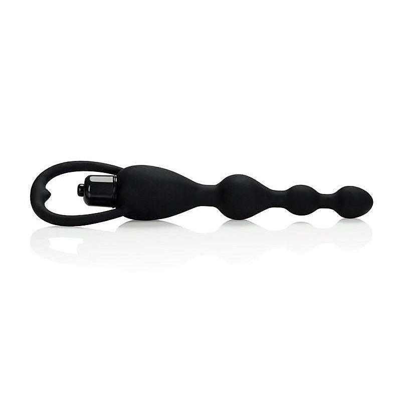 Silicone Vibrating Pleasure Anal Beads by California Exotics - Anal Beads and Balls