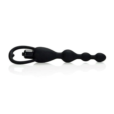 Silicone Vibrating Pleasure Anal Beads by California Exotics - Anal Beads and Balls