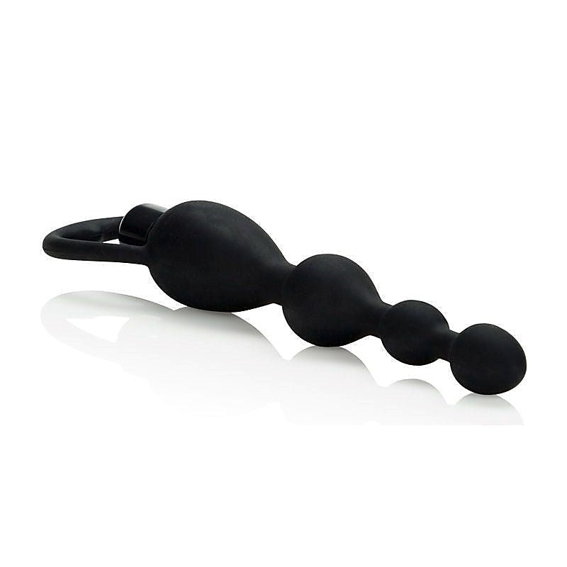 Silicone Vibrating Pleasure Anal Beads by California Exotics - Anal Beads and Balls