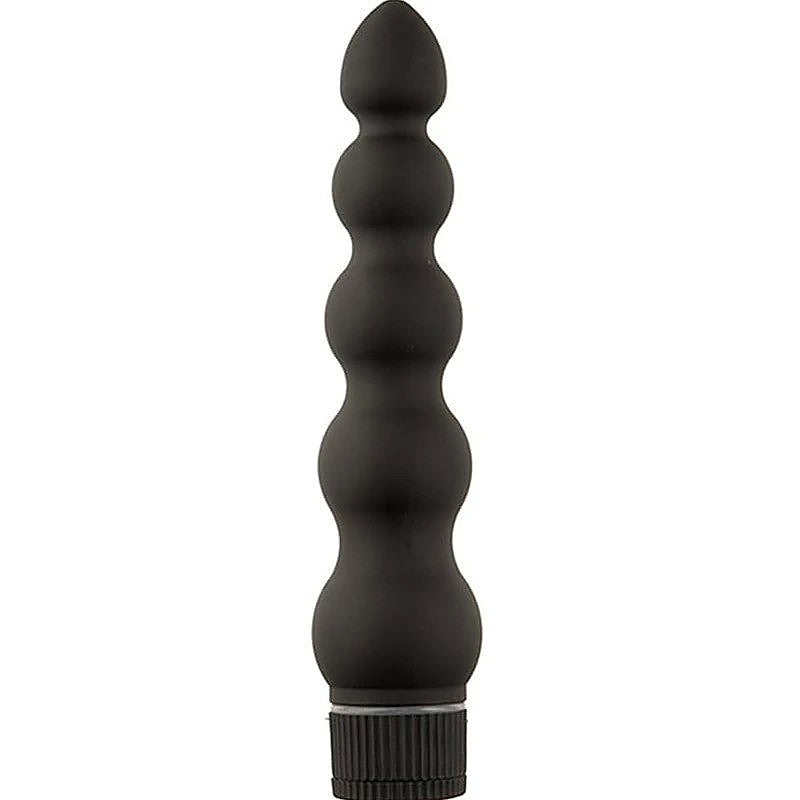 Black Magic 7 Inch Ribbed Anal Vibrator by Doc Johnson - Anal Vibrators