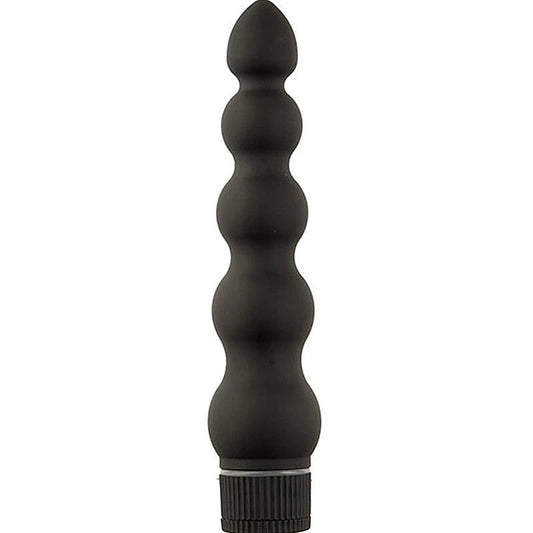 Doc Johnson Black Magic 7 inch Ribbed Anal Vibrator - Anal Vibrators