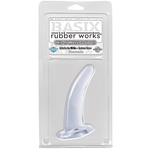 Basix His and Hers G-Spot Plug Clear by Pipedream Products - Pussy And Clit Toys