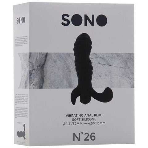 SONO No. 26 Vibrating Anal Plug Black - Anal Vibrators
