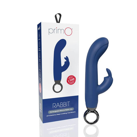 Primo 10 Functions Rechargeable Silicone Rabbit Vibrator - Rabbit Vibrators