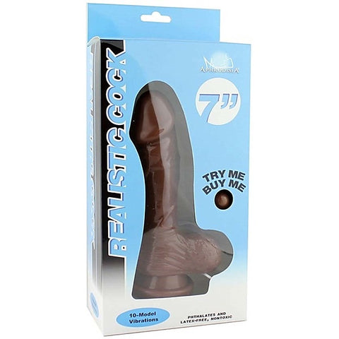 7" Vibrating Cock by Aphrodisia - Realistic Dildos