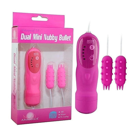 Premium Dual Mini Nubby Bullets by Aphrodisia - Butt Plugs