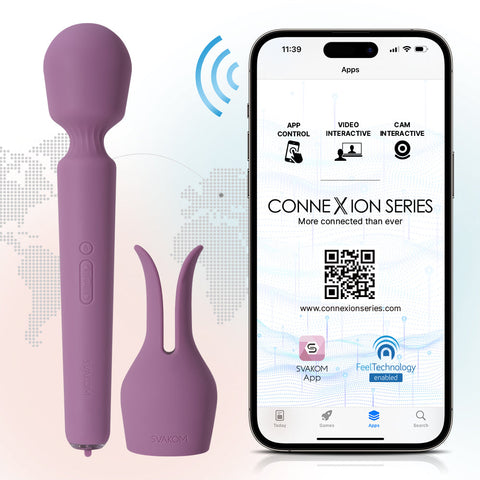 Svakom Emma Neo 2 Rabbit Ears Body Wand Massager - Body Wands