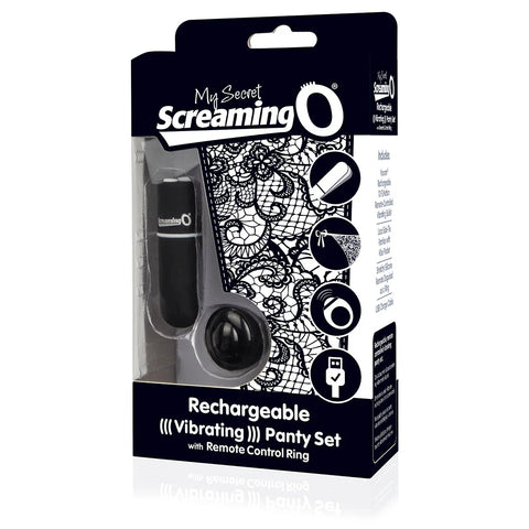 Screaming O My Secret Charged Remote Control Panty Vibrator Black - Remote Control Vibrators