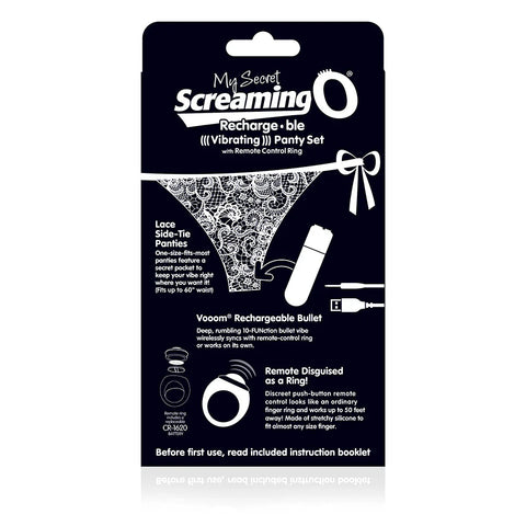 Screaming O My Secret Charged Remote Control Panty Vibrator Black - Remote Control Vibrators