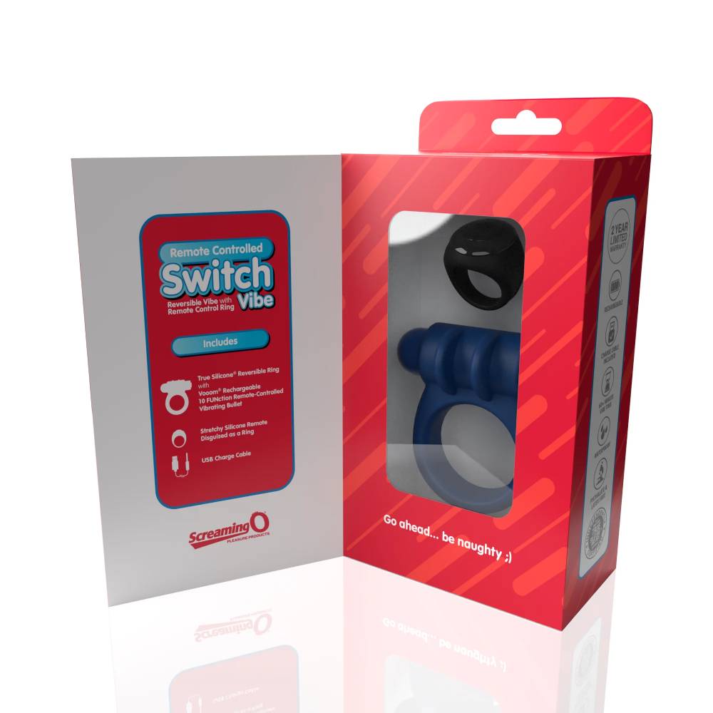 Screaming O Switch Vibe Remote Control Rechargeable Cock Ring Vibrating Cock Rings