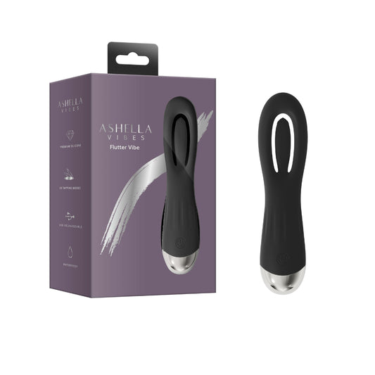 Ashella Vibes Flutter Multi Function G Spot Stimulator Black G-Spot Vibrators