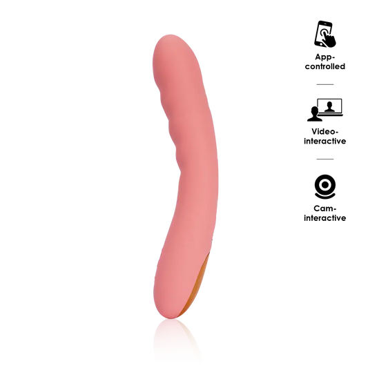 Svakom Ava Neo Interactive Thrusting G Spot Vibrator Peach G-Spot Vibrators