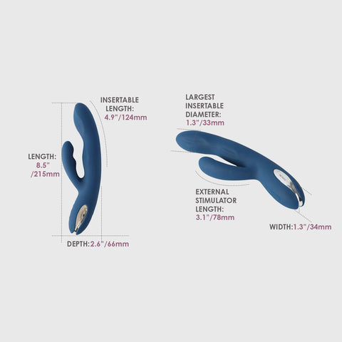 Svakom Aylin Pulsating Dual Headed Rabbit Vibrator - Rabbit Vibrators