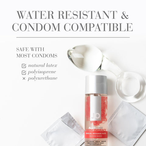 System JO All In One Massage Glide Warming Oil 30ml - Silicone Based Lubes