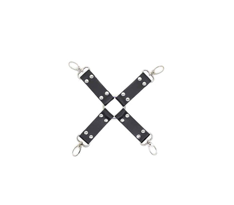 Berlin Baby PU Hog Tie Cross Shackle Piece - Cuffs And Restraints