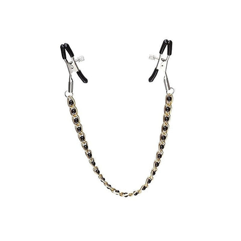 High Beam Nipple Clamps & Chain by BDStyle - Breast and Nipple Toys