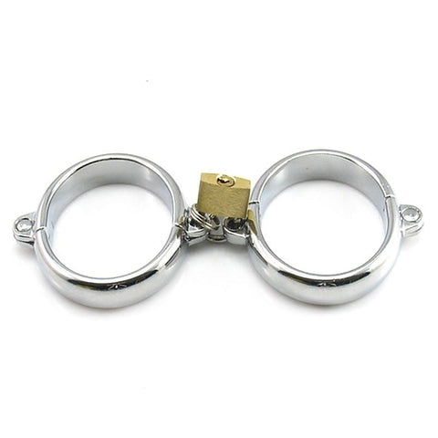 Professional Lock Up Steel Cuffs by BDStyle - Cuffs and Restraints