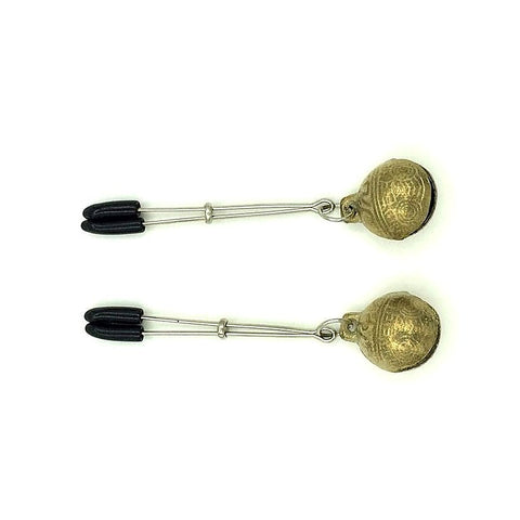 Tweezer Nipple Clamps with Bells by BDStyle - Breast and Nipple Toys