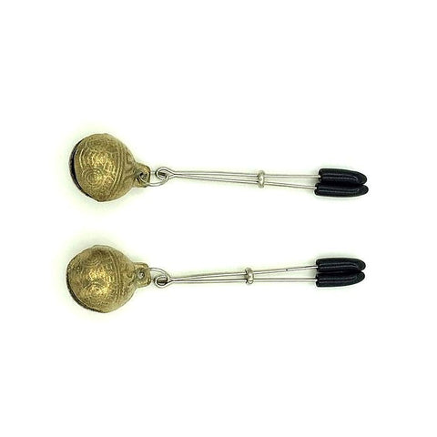 Tweezer Nipple Clamps with Bells by BDStyle - Breast and Nipple Toys