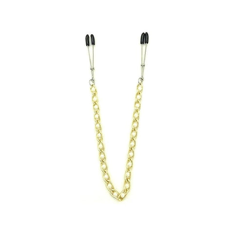 Tweezer Nipple Clamps with Connecting Chain by BDStyle - Breast and Nipple Toys