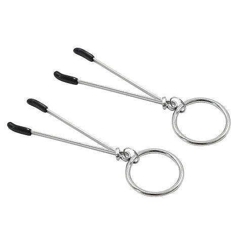 Tweezer Nipple Clamp with Metal O-Ring by BDStyle - Breast and Nipple Toys