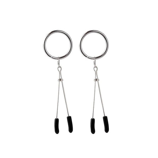 Tweezer Nipple Clamp with Metal O-Ring by BDStyle - Breast and Nipple Toys