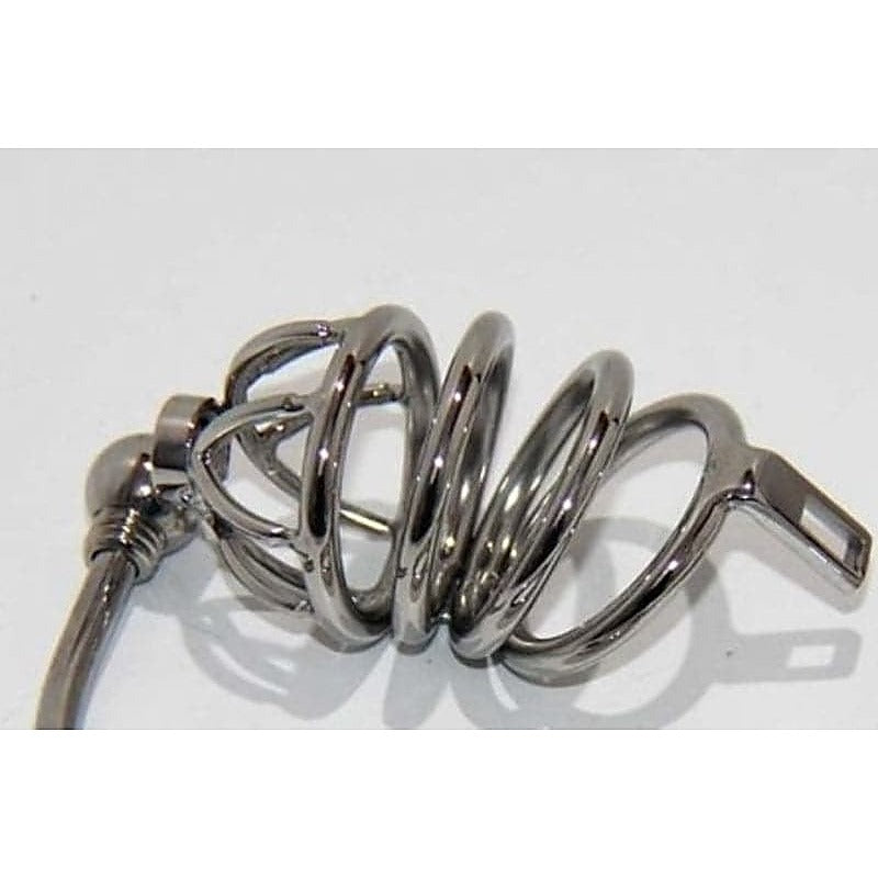 Instituted Cock Cage & Penis Plug Small - Male Chastity