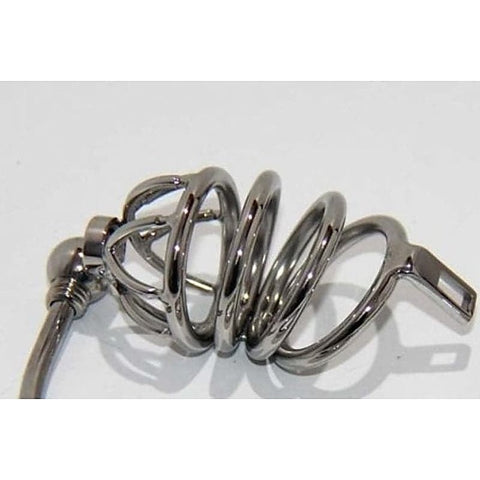 Instituted Cock Cage & Penis Plug Small - Male Chastity